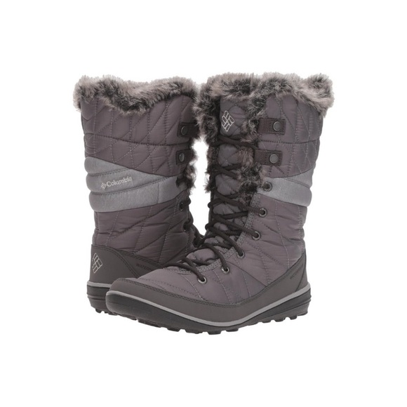 Columbia Shoes - NWOT Columbia Sportswear Women's Heavenly
Omni-Heat Lace Up Black Winter Boots 8